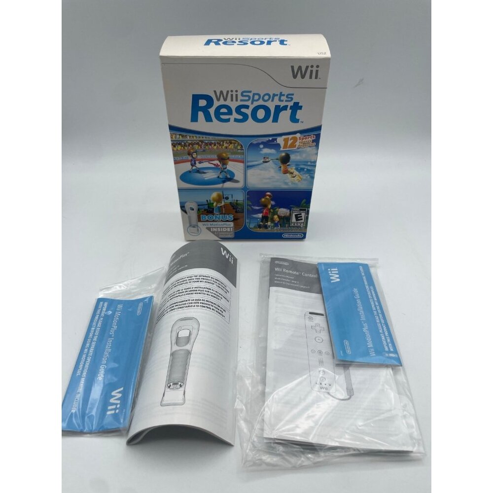 Wii Sports Resort Big Box Bundle ***Box and instructions only**NO GAME**